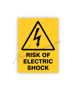 Traffolyte Label - Risk Of Electric Shock
