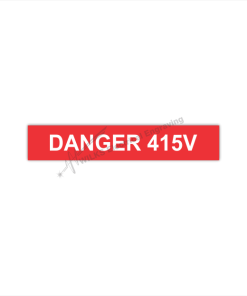 Traffolyte Label - Danger 415 Volts
