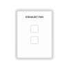 Switch Plate - Exhaust Fan 2 Gang