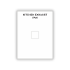 Switch Plate - Kitchen Exhaust Fan 1 Gang