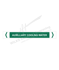 Pipe Marker - Aux Cooling Water