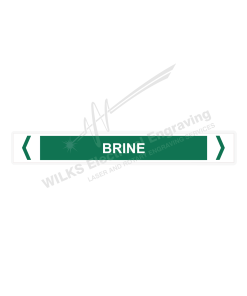 Pipe Marker - Brine Water