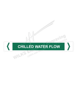 Pipe Marker - Chilled Water Flow