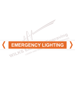 Pipe Marker - Emergency Lights