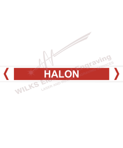 Pipe Marker - Fire Halon