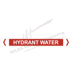 Pipe Marker - Fire Hydrant Water