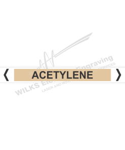 Pipe Marker - Acetylene