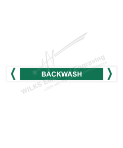 Pipe Marker - Back Wash