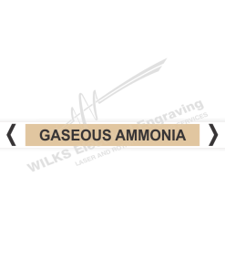 Pipe Marker - Gaseous Ammonia
