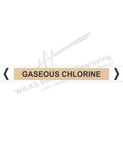 Pipe Marker - Gaseous Chlorine