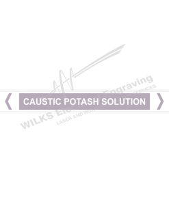 Pipe Marker - Caustic Potash Solution
