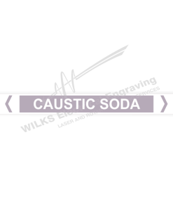 Pipe Marker - Caustic Soda