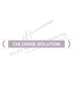 Pipe Marker - Chlorine Solution