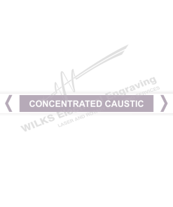 Pipe Marker - Concentrated Caustic