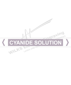 Pipe Marker - Cyanide Solution