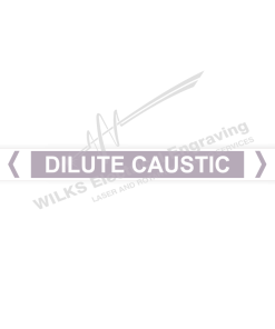 Pipe Marker - Dilute Caustic