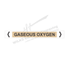 Pipe Marker - Gaseous Oxygen