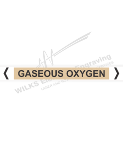 Pipe Marker - Gaseous Oxygen