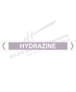Pipe Marker - Hydrazine