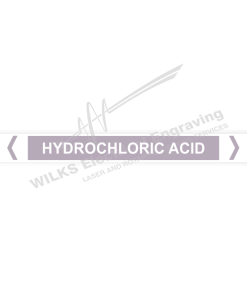 Pipe Marker - Hydrochloric Acid