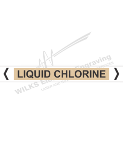 Pipe Marker - Liquid Chlorine