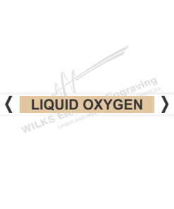 Pipe Marker - Liquid Oxygen