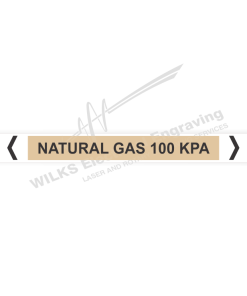 Pipe Marker - Natural Gas 100 KPA