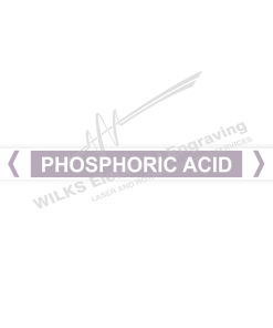 Pipe Marker - Phosphoric Acid