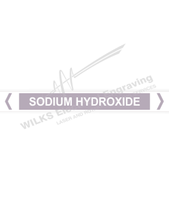 Pipe Marker - Sodium Hydroxide