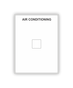 Switch Plate - Air Conditioning 1 Gang