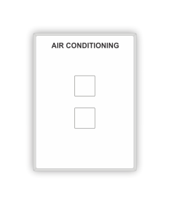 Switch Plate - Air Conditioning Run 2 Gang