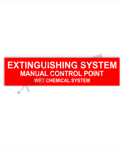 Traffolyte Label - Extinguishing System